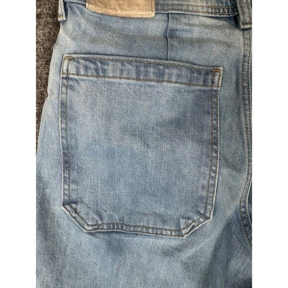 Everlane Womens Mariner Jeans 28R Wide Leg High Rise READ Med Wash Stretch - Picture 13 of 13